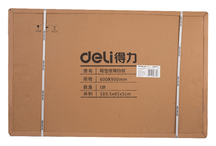 Доска стеклянная Deli 8735B стеклянная белый 60x90см стекло магнитный 4 магнита/2 маркера/стиратель — миниатюра 4