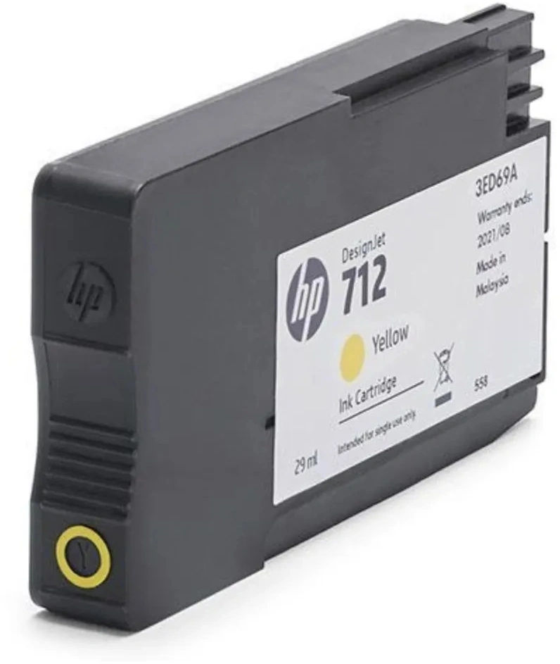 Картридж струйный HP 712 3ED69A желтый (29мл) для HP DJ Т230/630 — миниатюра 4