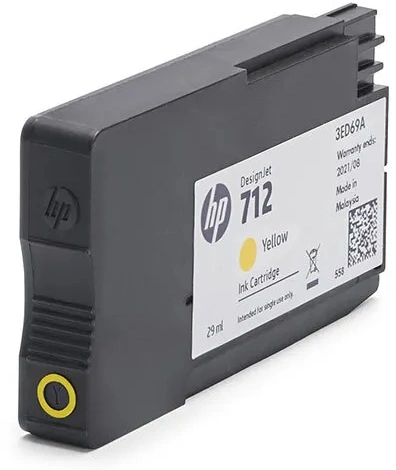 Картридж струйный HP 712 3ED79A желтый тройная упак. (29мл) для HP DJ Т230/630 — миниатюра 7