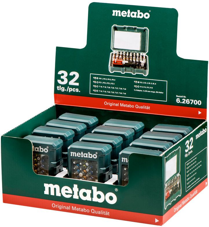 Набор бит Metabo 626700000 (32пред.) для шуруповертов/дрелей — миниатюра 2