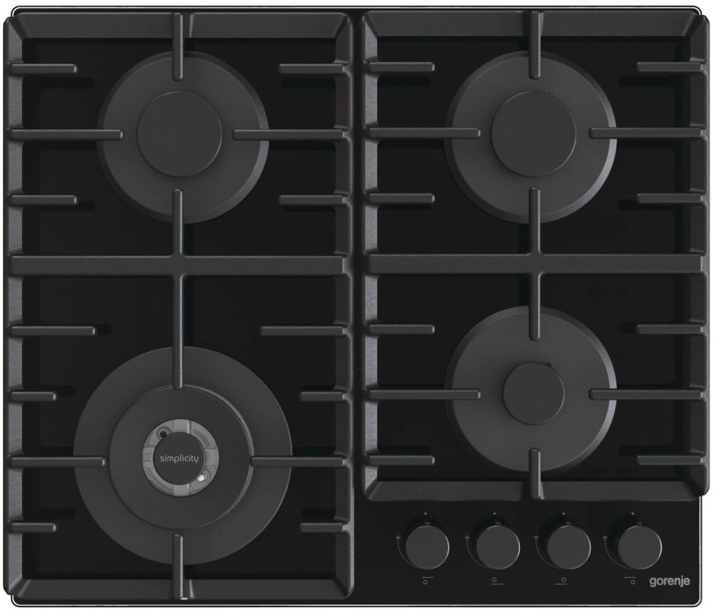Газовая варочная поверхность Gorenje Simplicity GTW642SYB черный — фото 1