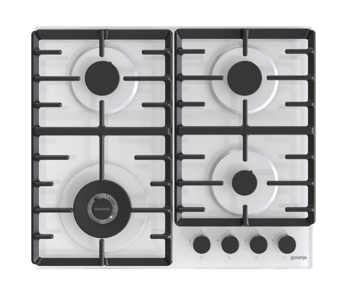 Газовая варочная поверхность Gorenje Simplicity GTW642SYW белый — фото 1