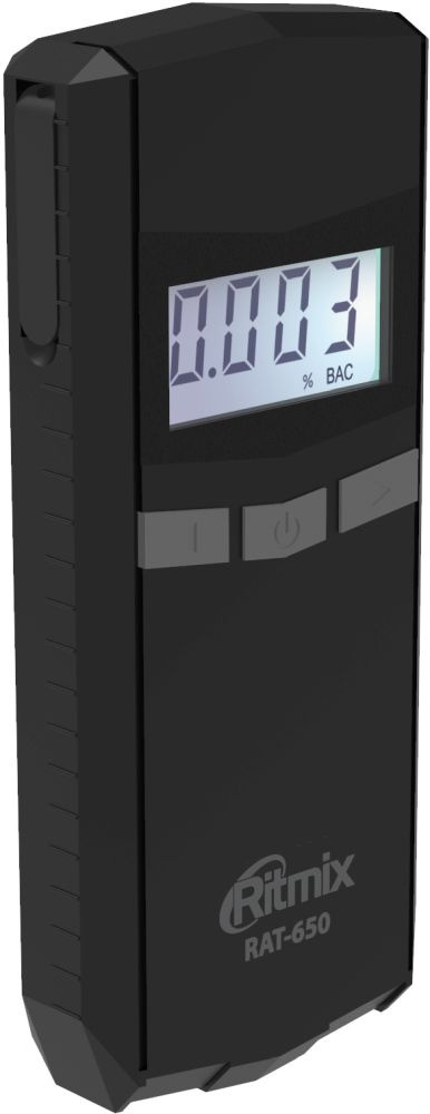 Алкотестер Ritmix RAT-650 электрохимический черный — миниатюра 2