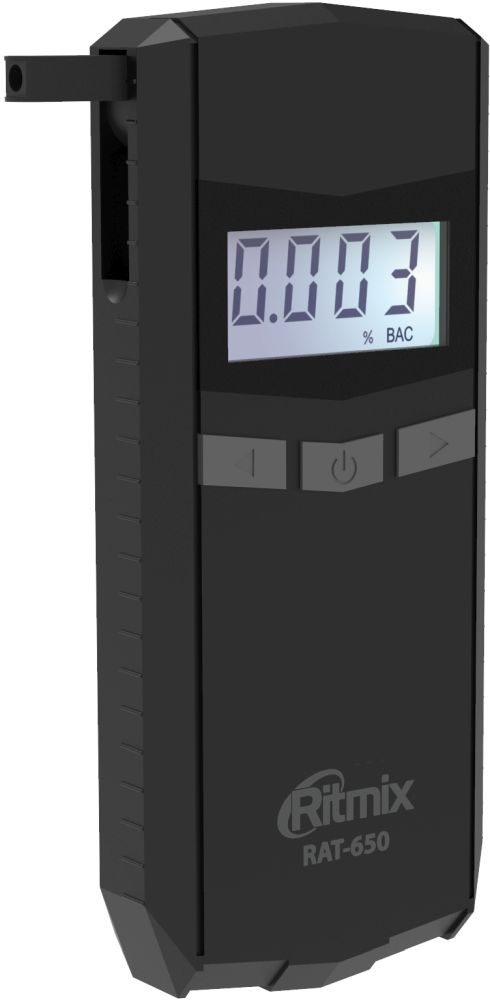 Алкотестер Ritmix RAT-650 электрохимический черный — миниатюра 3