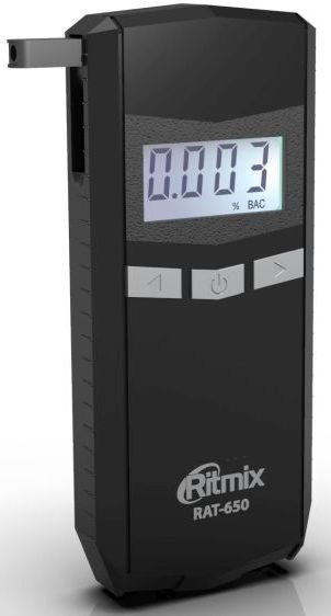 Алкотестер Ritmix RAT-650 электрохимический черный — миниатюра 4