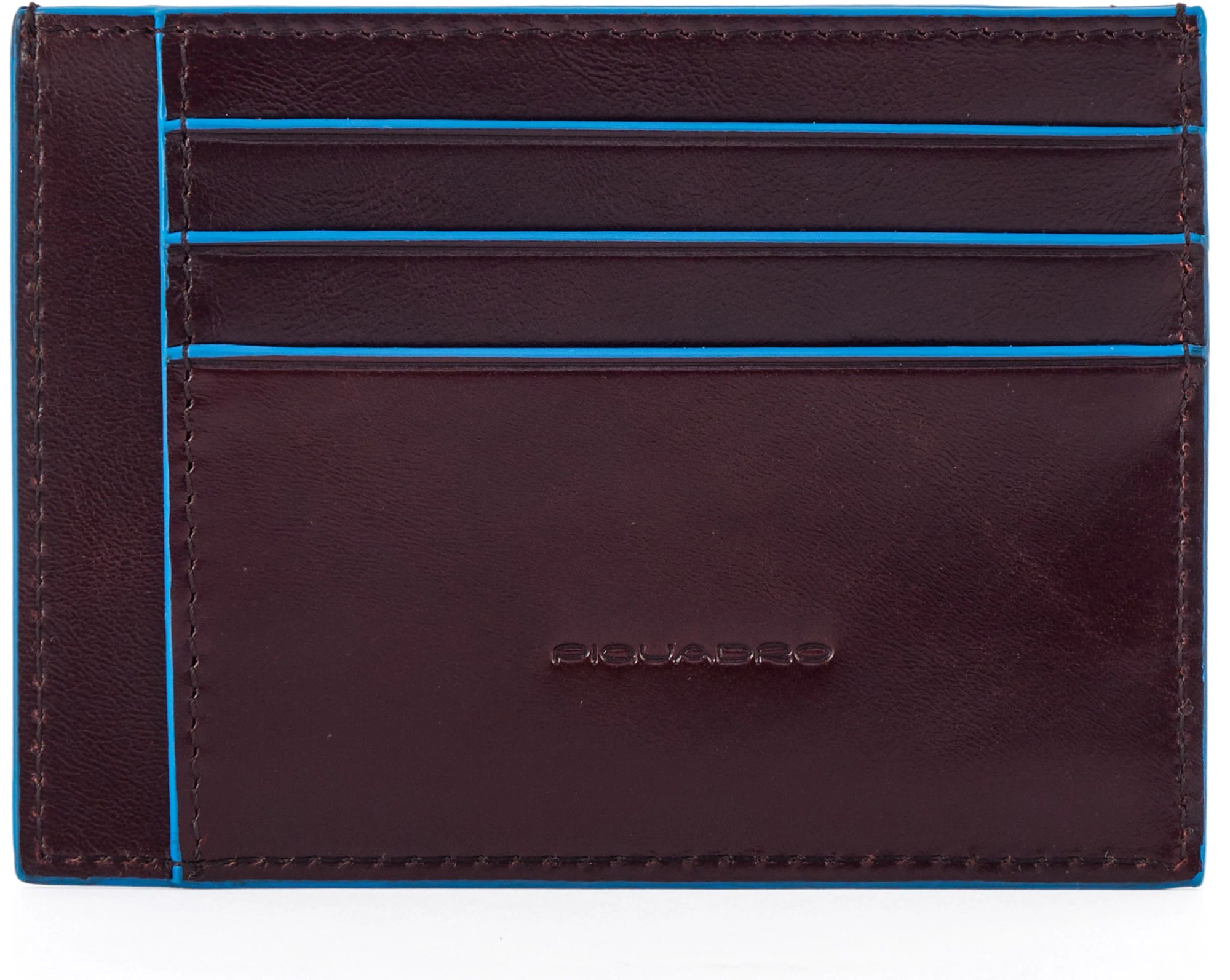 Чехол для кредитных карт Piquadro Blue Square PP2762B2R/MO коричневый натур.кожа — миниатюра 2