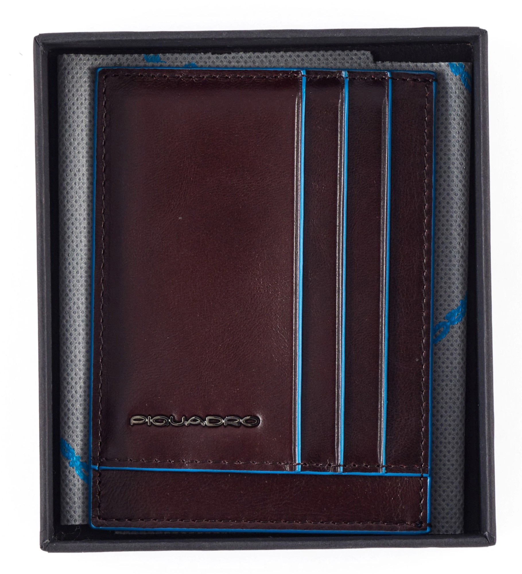 Чехол для кредитных карт Piquadro Blue Square PP2762B2R/MO коричневый натур.кожа — миниатюра 3