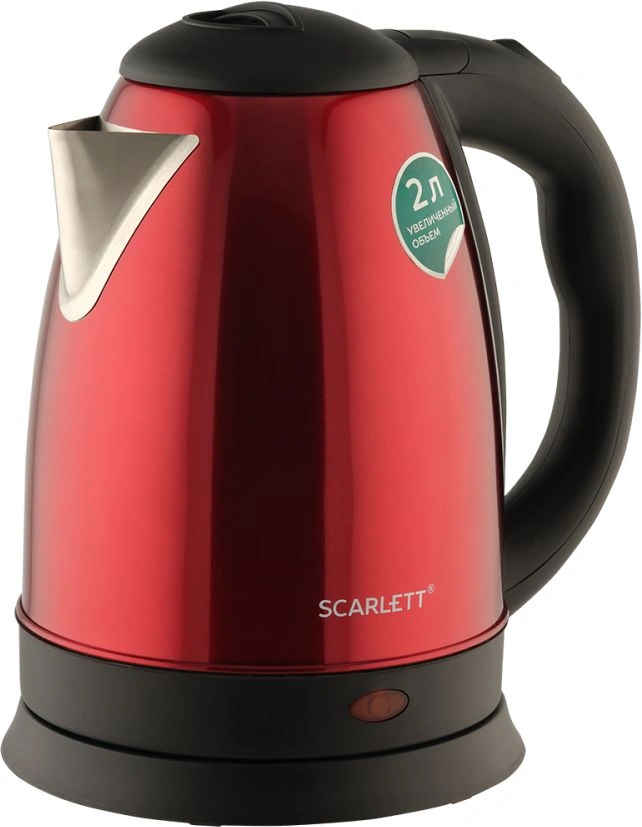 Чайник электрический Scarlett SC-EK21S76 2л. 1800Вт красный корпус: металл — миниатюра 3
