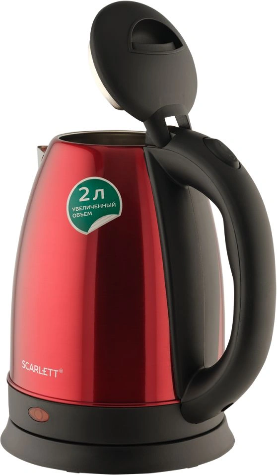 Чайник электрический Scarlett SC-EK21S76 2л. 1800Вт красный корпус: металл — миниатюра 5