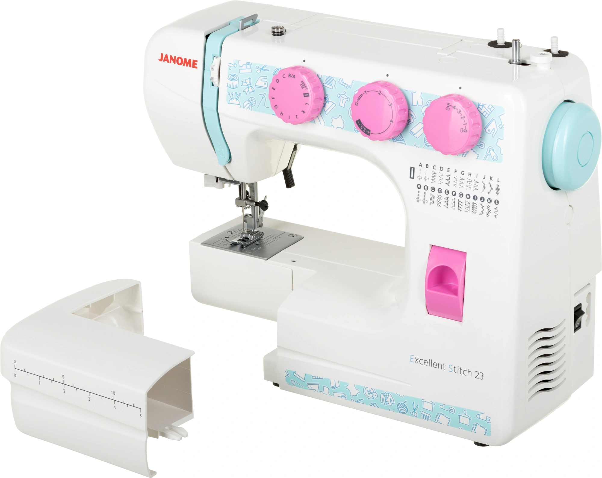 Швейная машина Janome Excellent Stitch 23 белый — миниатюра 3