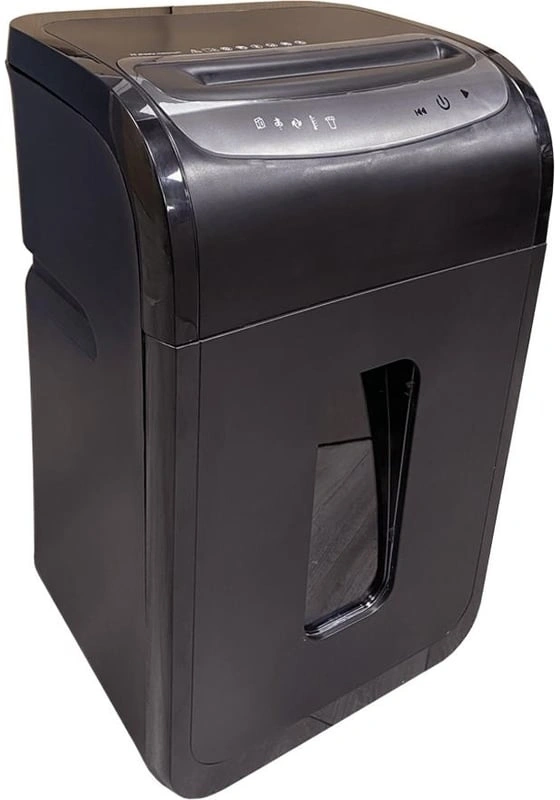 Шредер Office Kit S218 (1,9x13) черный (секр.P-5) фрагменты 22лист. 30лтр. скрепки скобы пл.карты CD — миниатюра 3