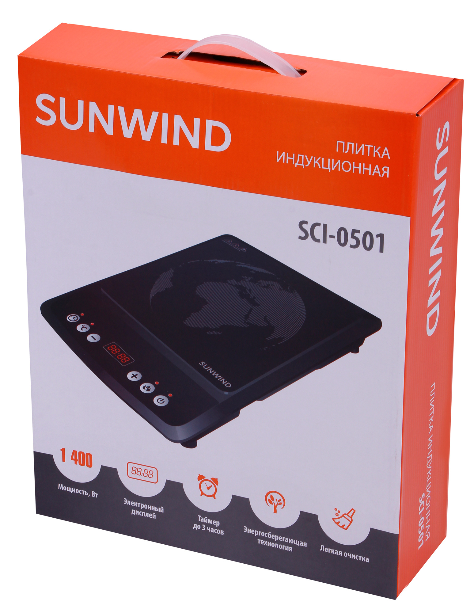 Плита Индукционная SunWind SCI-0501 черный стеклокерамика (настольная) — миниатюра 9
