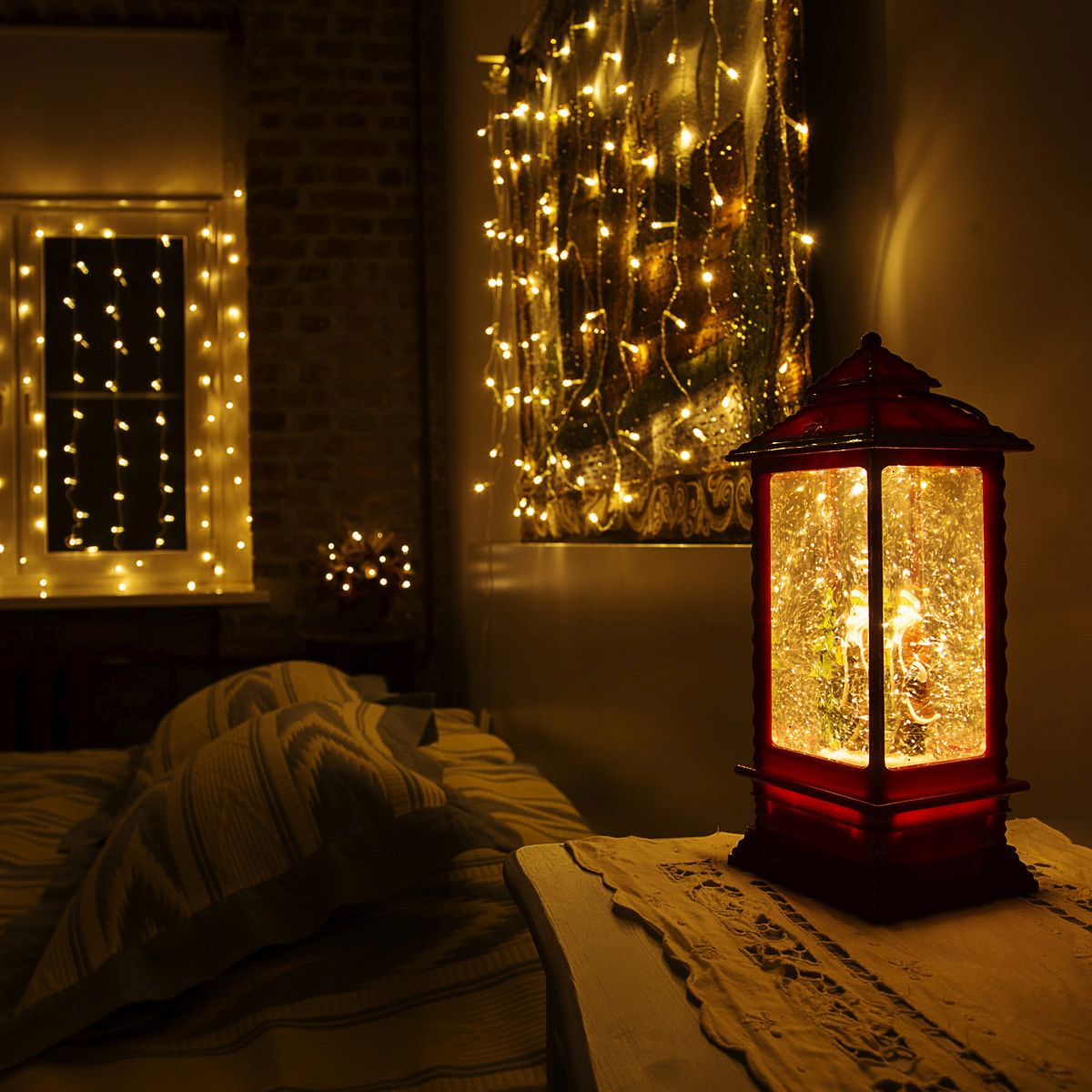 Фонарь Neon-Night Home Дед Мороз 1лам. ПВХ/медь (501-062) — миниатюра 5