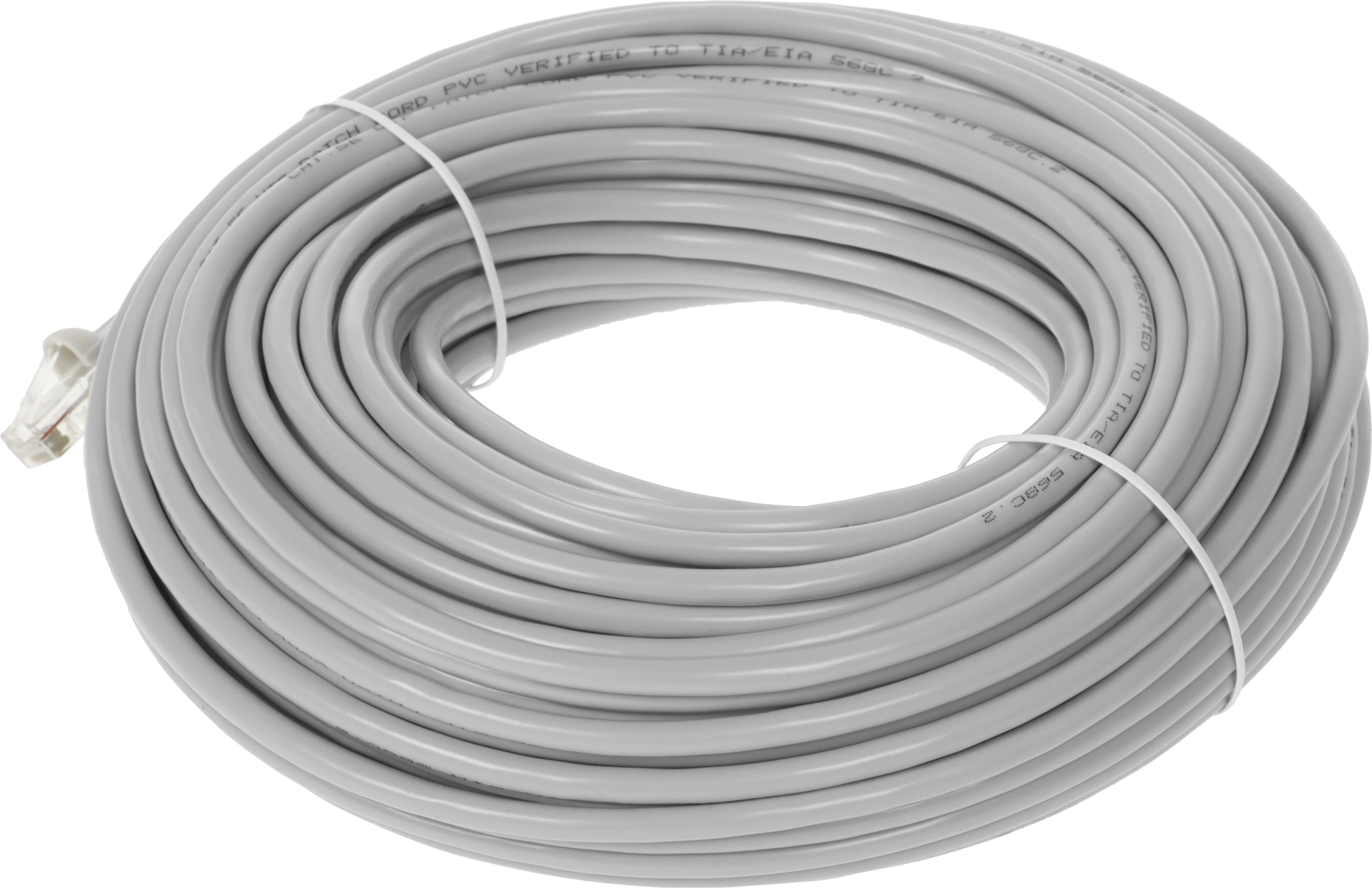 Патч-корд Buro UTP-5E-30M-G UTP 4 пары cat.5E CCA molded 30м серый RJ-45 (m)-RJ-45 (m) — миниатюра 3