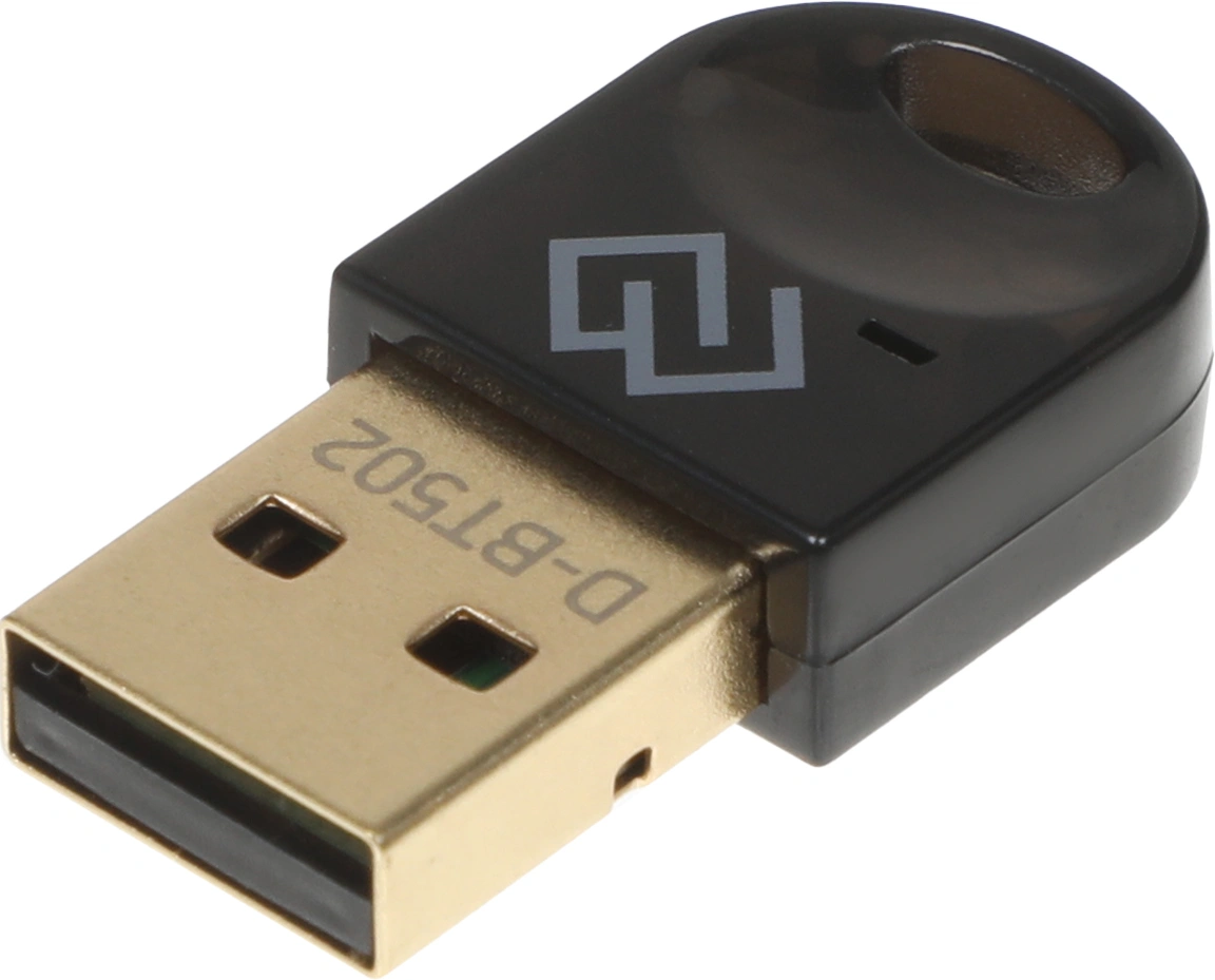 Адаптер USB Digma D-BT502 BT5.0+EDR class 1.5 20м черный