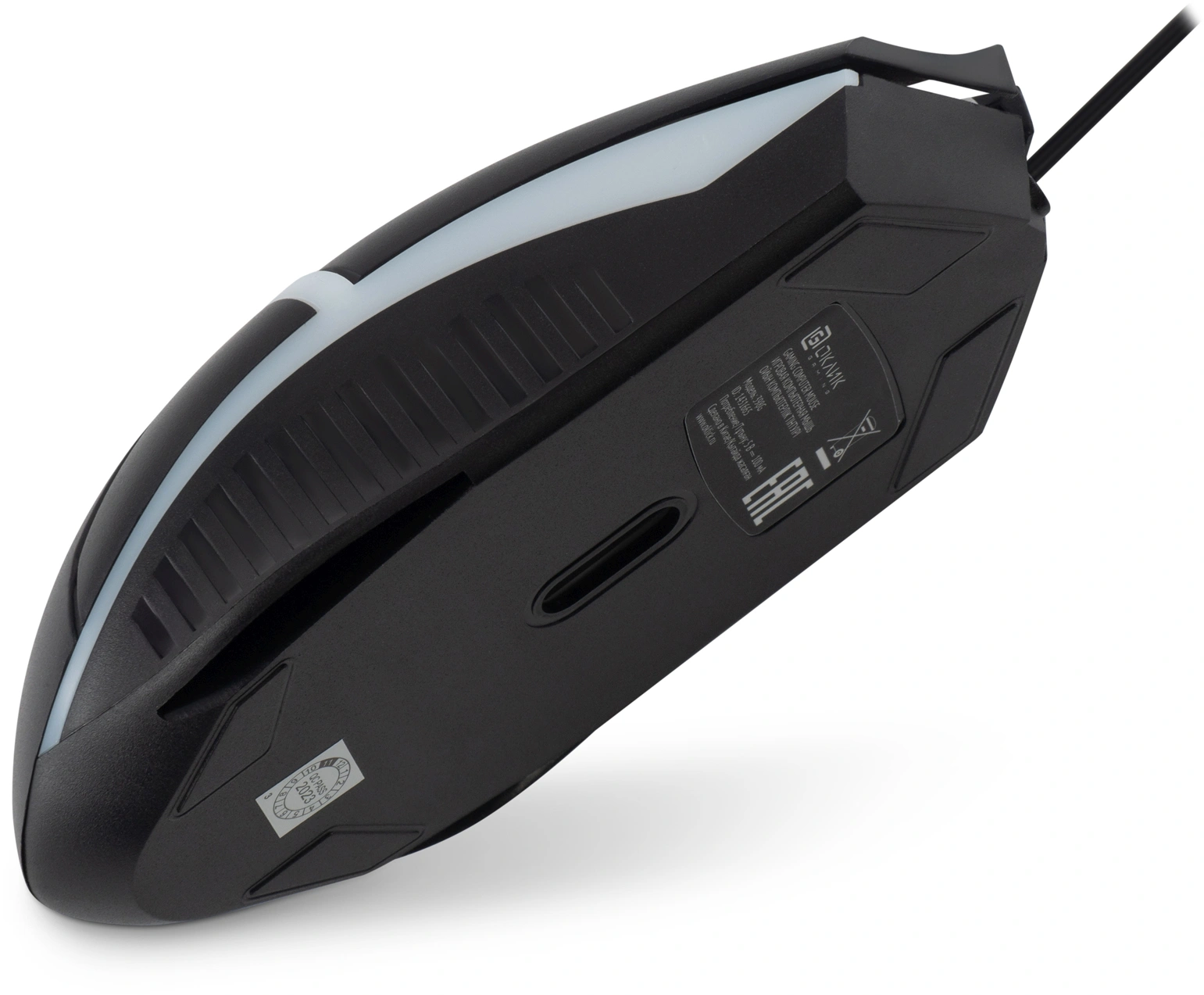 Мышь Оклик 398G черный оптическая 2400dpi USB для ноутбука 4but (1431665) — миниатюра 9