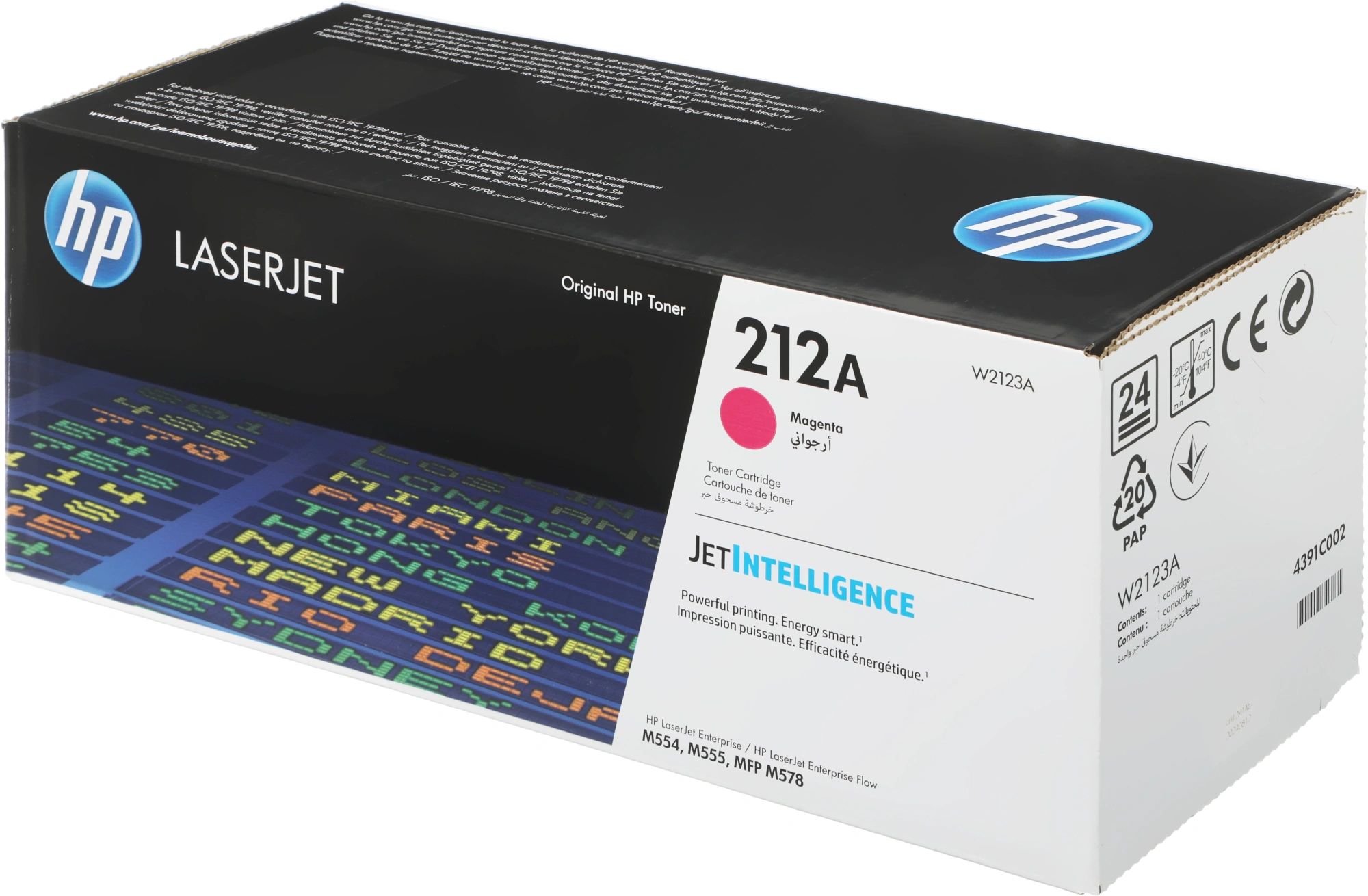 Картридж лазерный HP 212A W2123A пурпурный бар.в компл. (4500стр.) для HP CLJ Enterprise M554/M555 — миниатюра 5