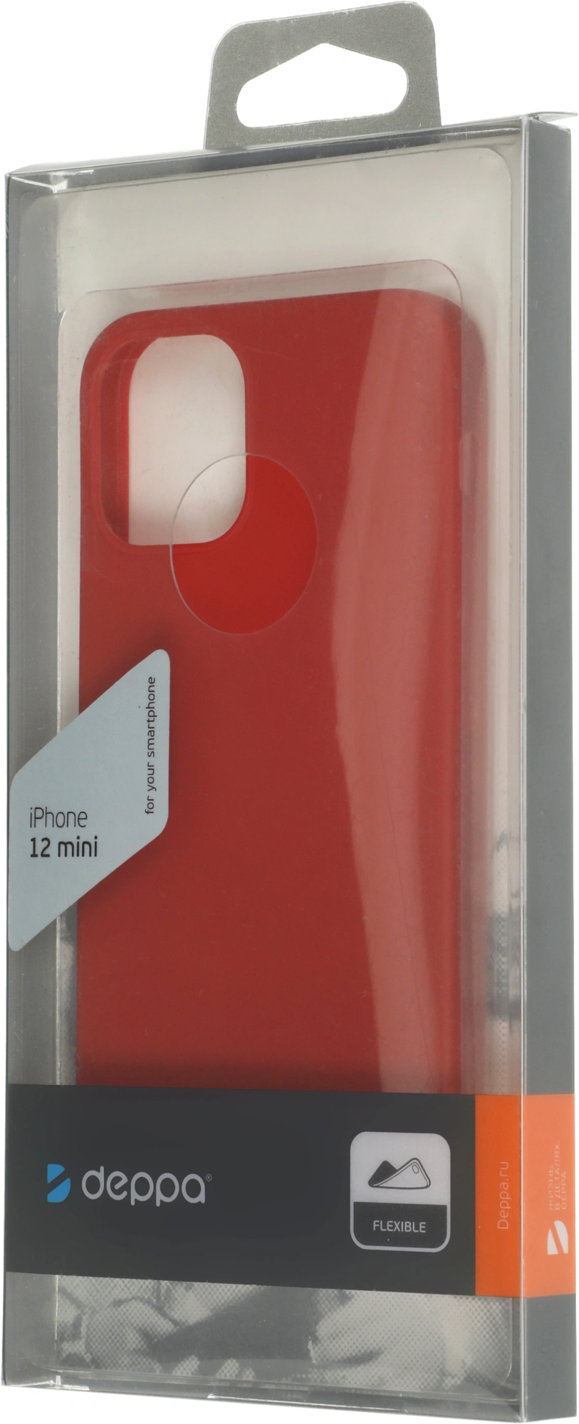 Чехол (клип-кейс) Deppa для Apple iPhone 12 mini Gel Color красный (87761) — миниатюра 4