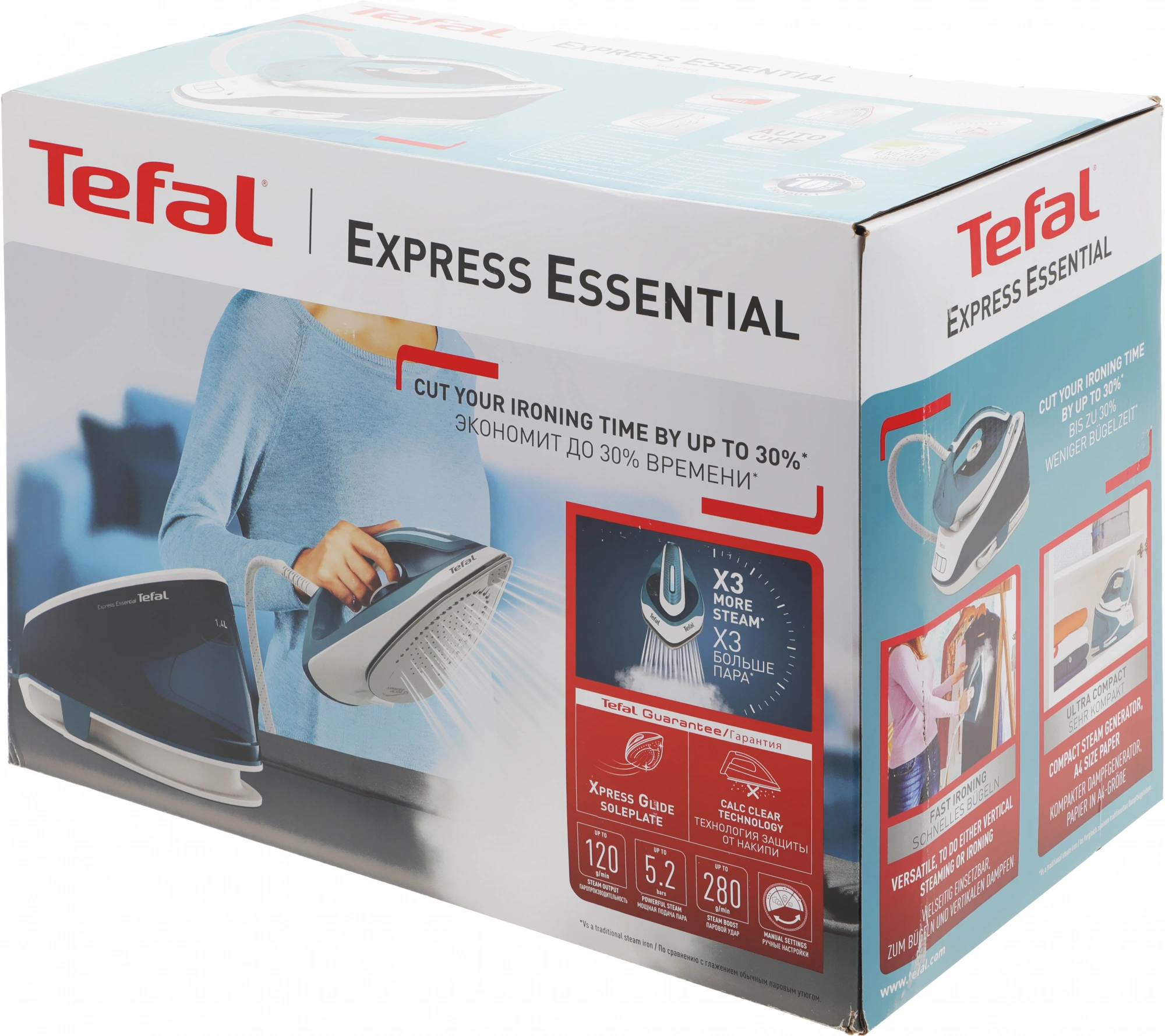 Парогенератор Tefal SV6115E0 2200Вт бирюзовый/белый — миниатюра 16