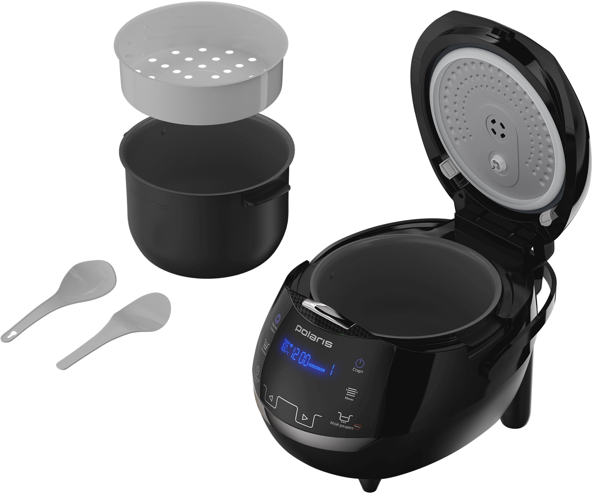 Мультиварка Polaris IQ Home PMC 0526 5л 860Вт черный — миниатюра 14