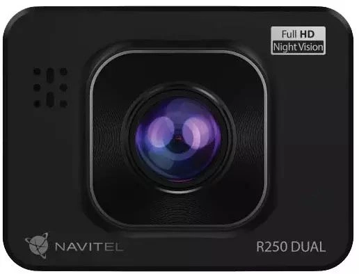 Видеорегистратор Navitel R250 DUAL DVR черный 1Mpix 1080x1920 1080p 140гр. AC5401 — фото 1