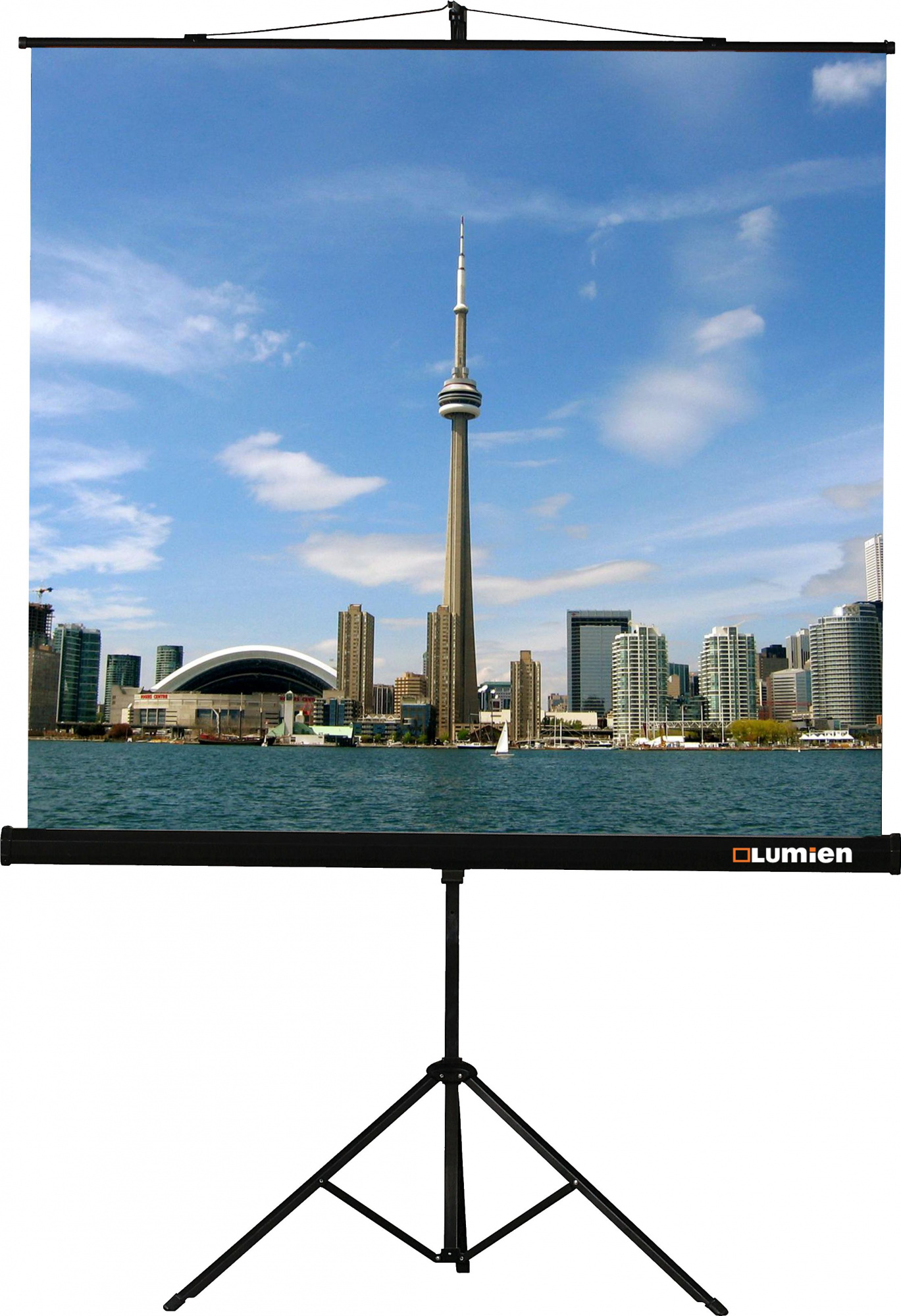 Экран на треноге Lumien 109" 203x203см Eco View LEV-100108 1:1 напольный рулонный