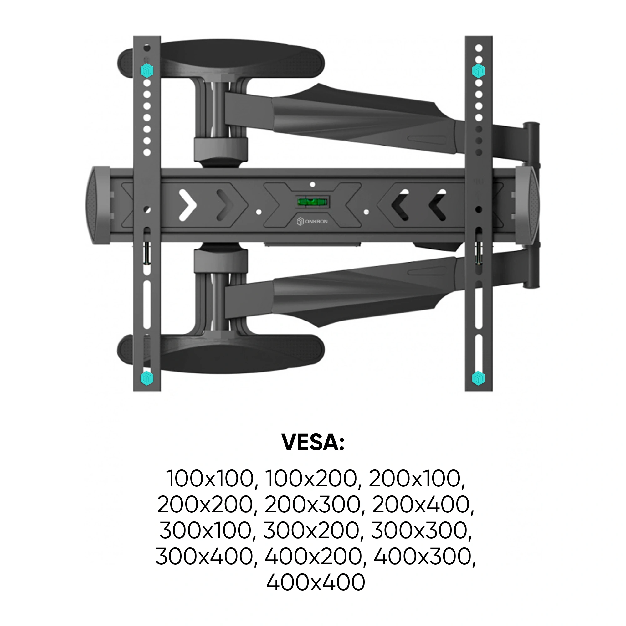 Кронштейн для телевизора Onkron NP47 черный 40"-75" макс.35кг настенный поворот и наклон — миниатюра 10