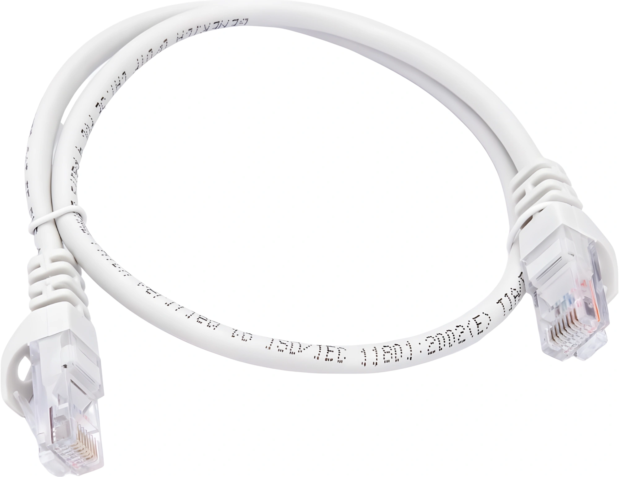 Патч-корд ITK PC01-C5EU-05M UTP RJ-45 вил.-вилка RJ-45 кат.5E 0.5м серый ПВХ — миниатюра 3