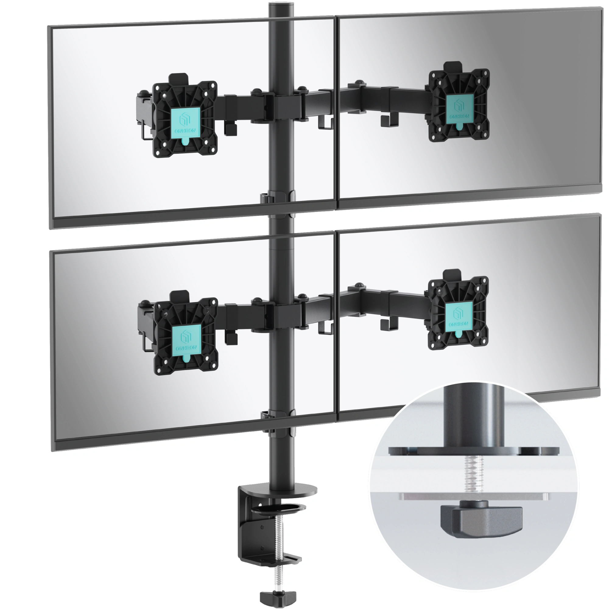 Кронштейн для мониторов Onkron D421E черный 13"-32" макс.32кг настольный поворот и наклон — миниатюра 8