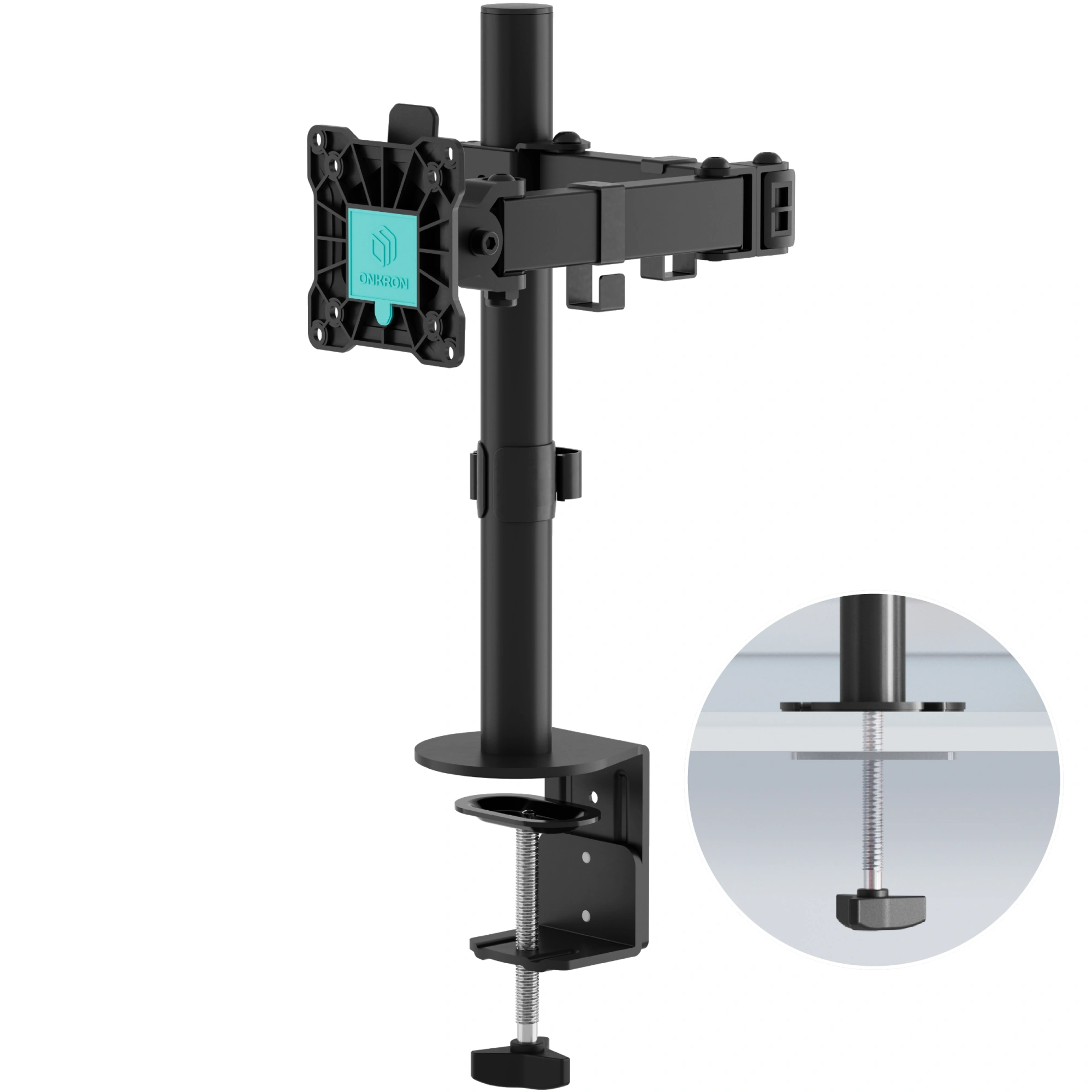 Кронштейн для мониторов Onkron D121E черный 10"-32" макс.8кг настольный поворот и наклон — миниатюра 2