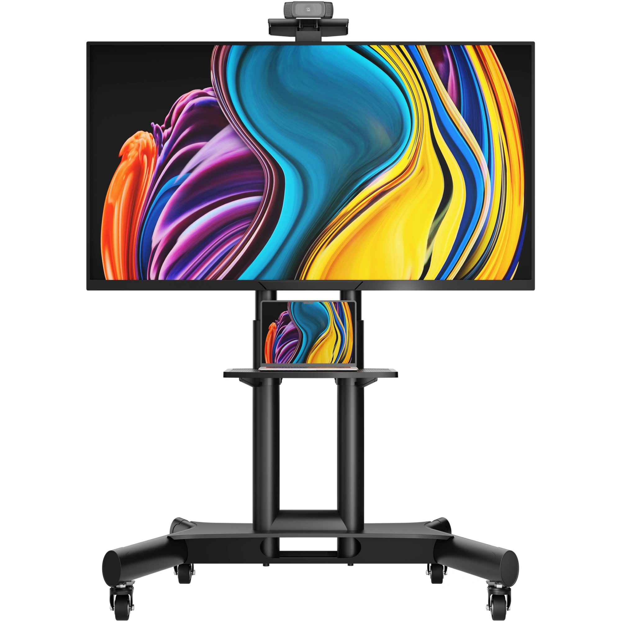Стойка для телевизора Onkron TS1551 черный 40"-70" макс.55.5кг напольный мобильный — миниатюра 2