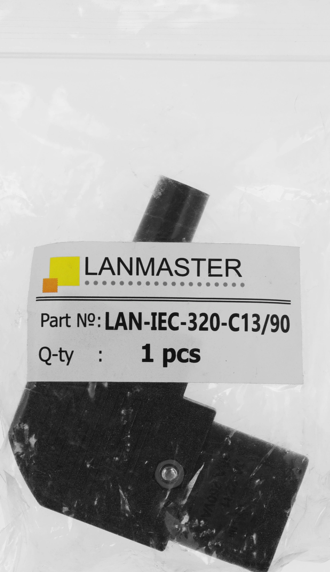 Вилка Lanmaster LAN-IEC-320-C13/90 IEC 60320 C13, 10A, 250V — миниатюра 4