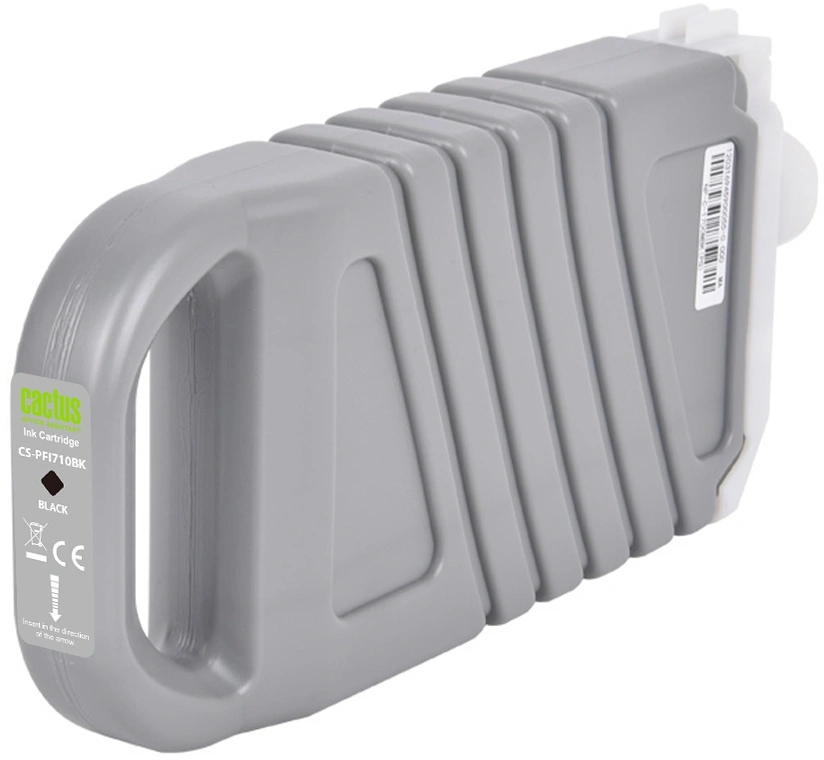 Картридж струйный Cactus CS-PFI710BK PFI-710 BK черный пигментный (700мл) для Canon imagePROGRAF TX-2000/TX-3000/TX-4000 с чипом