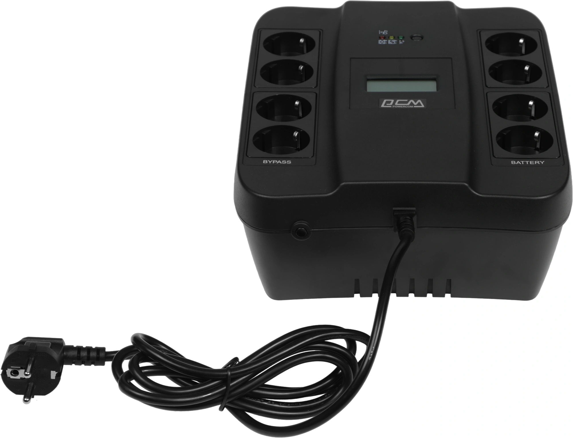 Источник бесперебойного питания Powercom Spider SPD-750U LCD USB 450Вт 750ВА черный — миниатюра 2