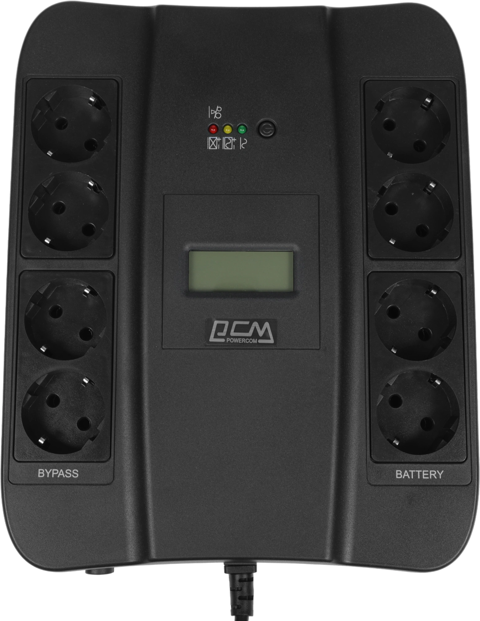 Источник бесперебойного питания Powercom Spider SPD-750U LCD USB 450Вт 750ВА черный — миниатюра 3