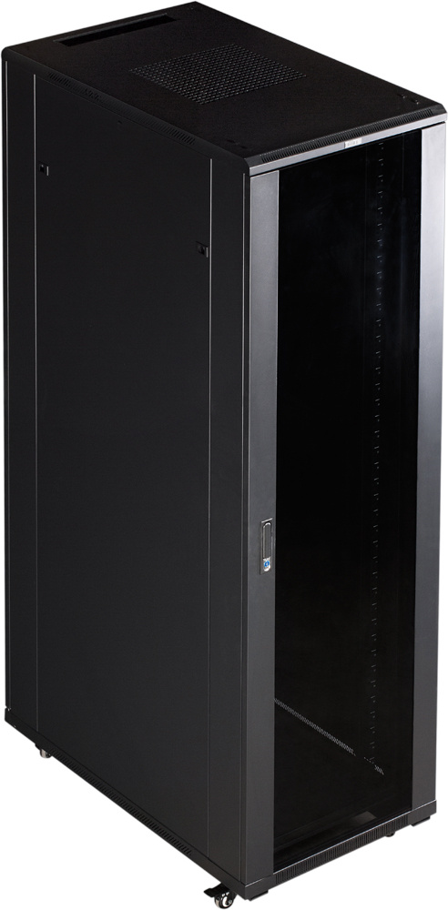 Шкаф коммутационный Lanmaster Business (TWT-CBB-32U-6X8-P1) напольный 32U 600x800мм пер.дв.перфор. задн.дв.перфор.2-хст. 2 бок.пан. 800кг черный IP20 — миниатюра 2