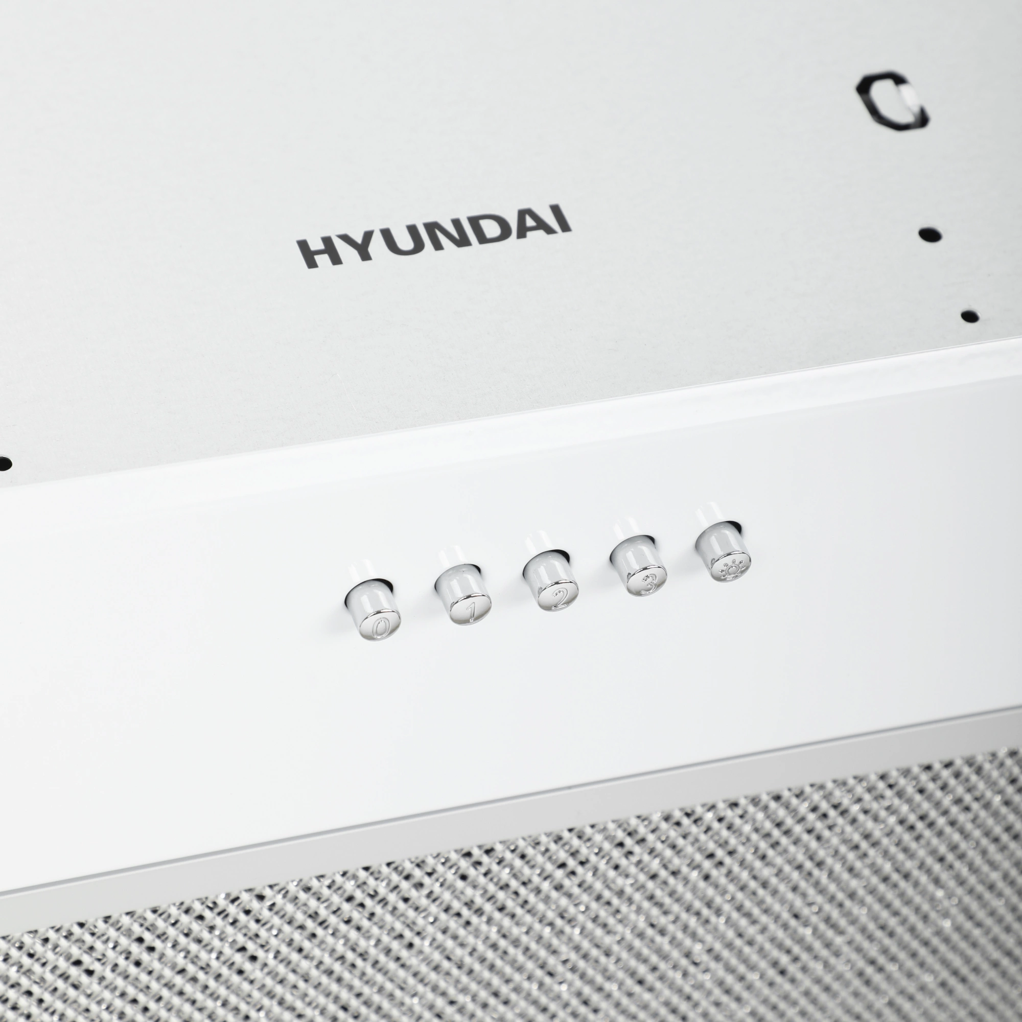 Вытяжка встраиваемая Hyundai HBB 6033 W белый управление: кнопочное (1 мотор) — миниатюра 6