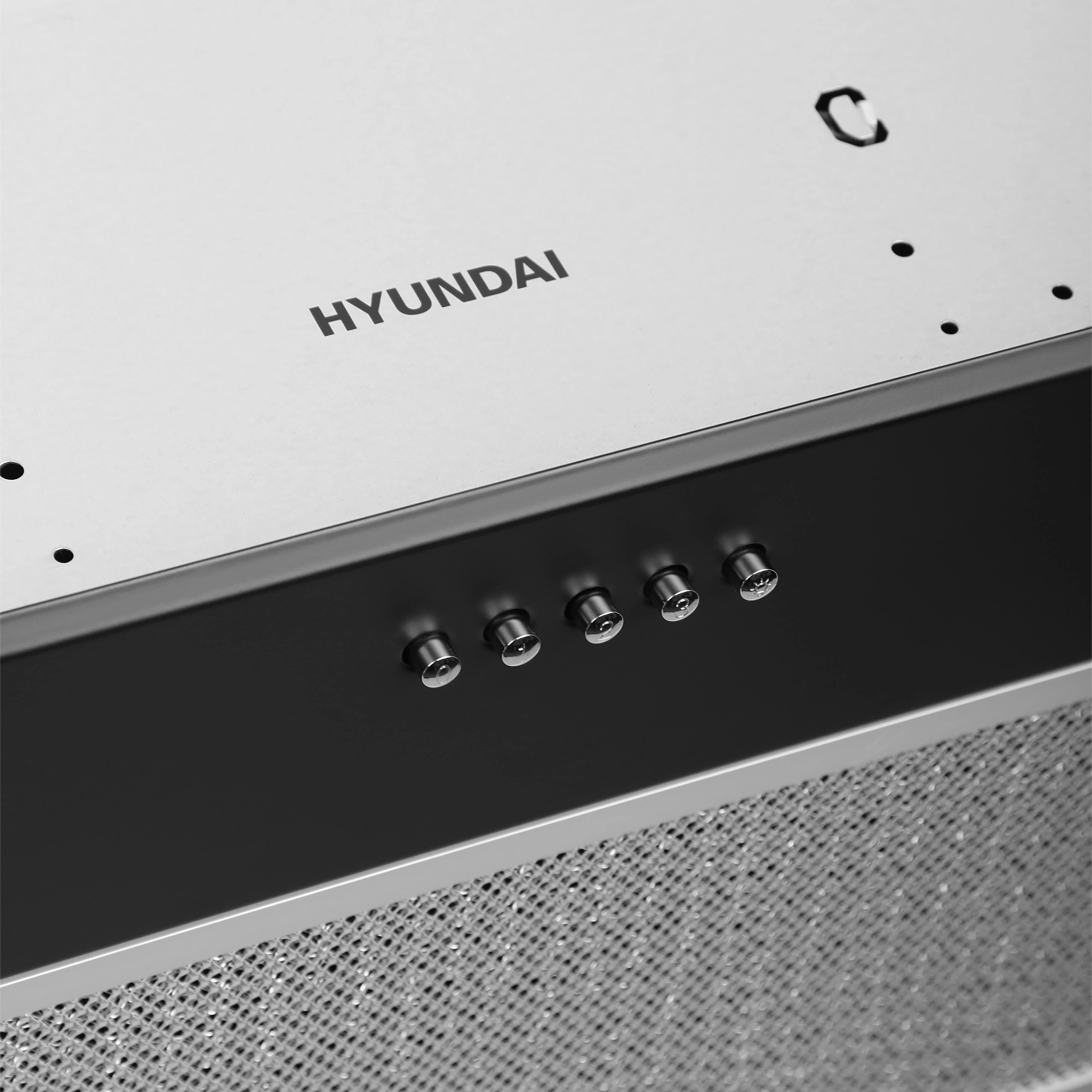 Вытяжка встраиваемая Hyundai HBB 6033 BK черный управление: кнопочное (1 мотор) — миниатюра 8