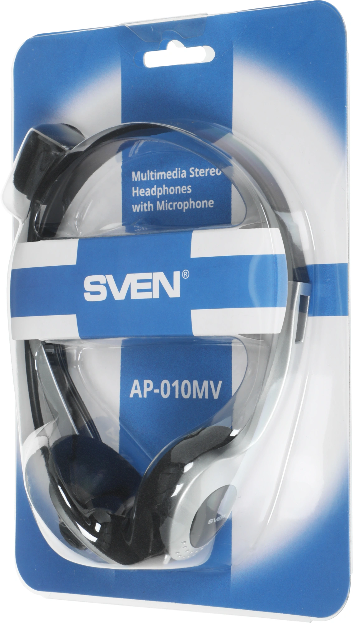 Наушники с микрофоном Sven AP-010MV черный/серебристый 2м накладные оголовье (SV-0410010MV) — миниатюра 9