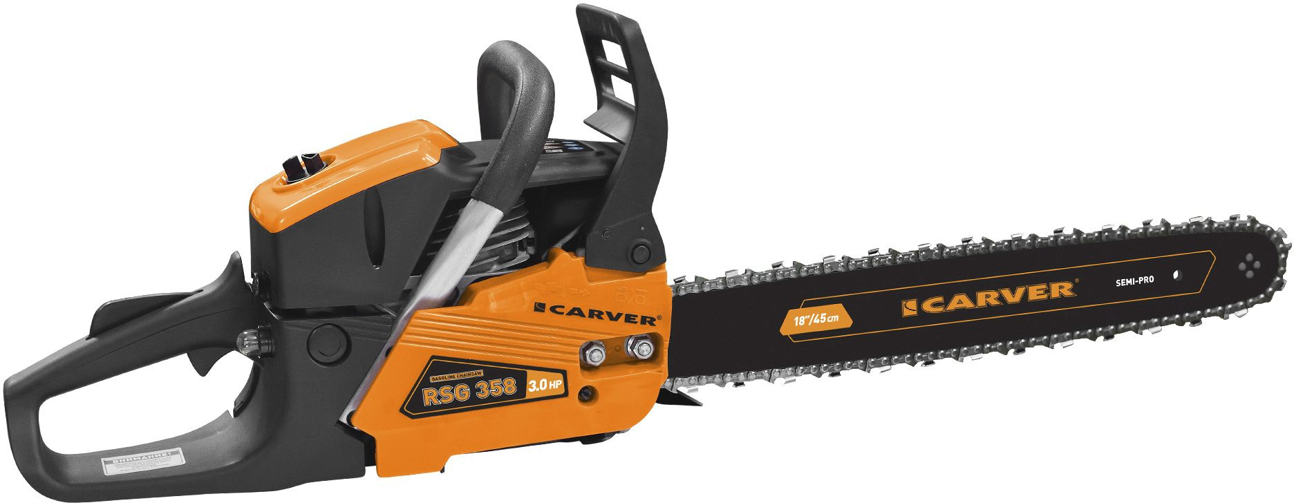 Бензопила Carver RSG 358 2200Вт 3л.с. дл.шины:18" (45cm) (01.004.00046)