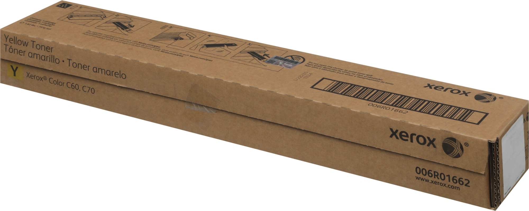 Картридж лазерный Xerox 006R01662 желтый (34000стр.) для Xerox C60/C70