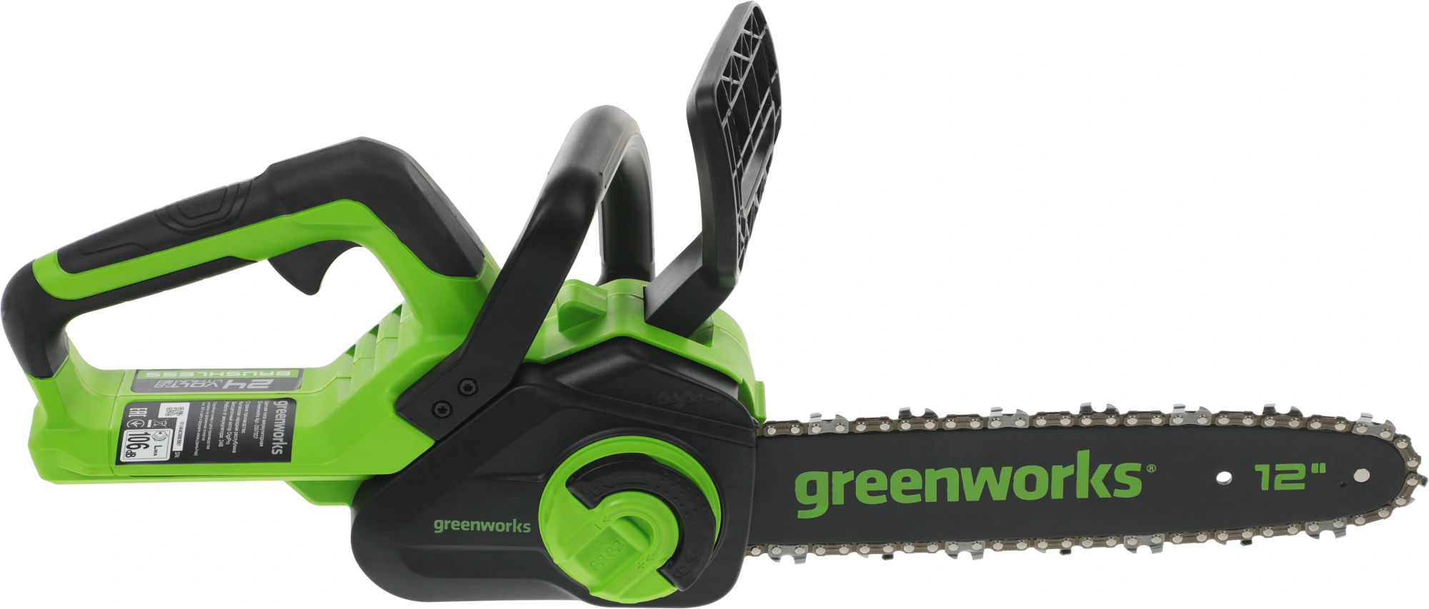 Цепная пила Greenworks GD24CS30K4 аккум. дл.шины:12" (30cm) 1аккум. 4Ач ЗУ (2007007UB) — миниатюра 4