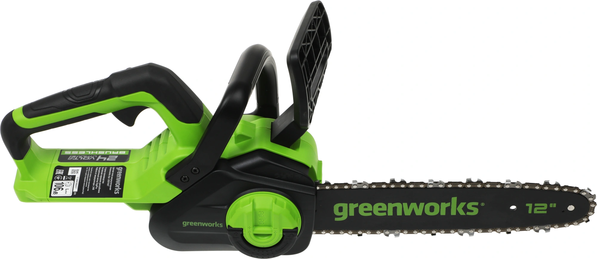 Цепная пила Greenworks GD24CS30 аккум. дл.шины:12" (30cm) (2007007) — миниатюра 12