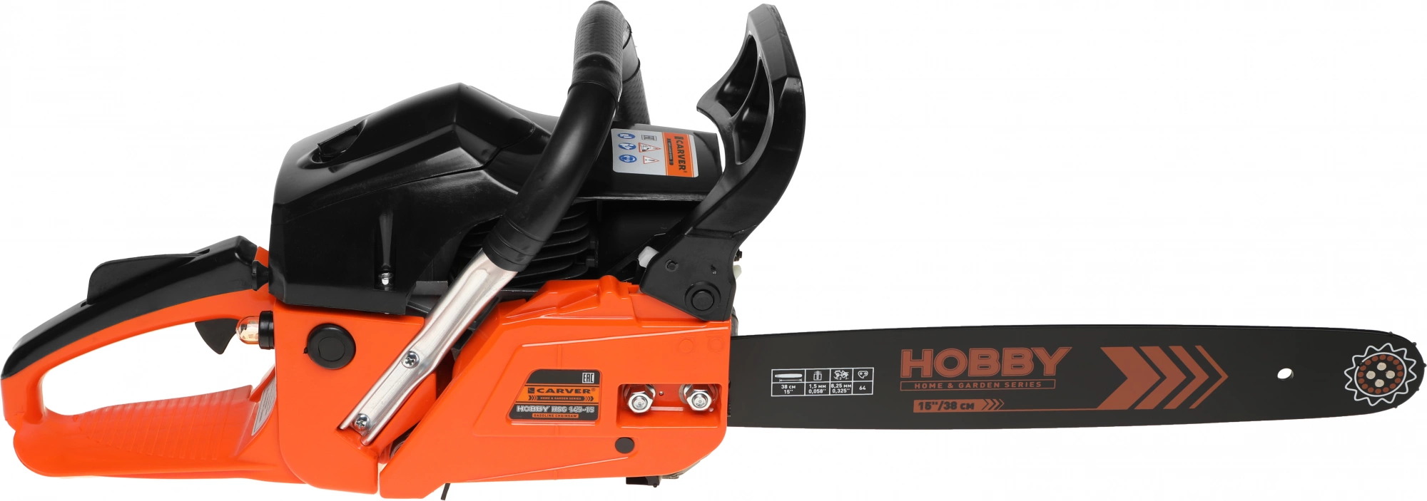 Бензопила Carver HOBBY HSG 145-15 1800Вт 2.5л.с. дл.шины:16" (38cm) (01.004.00042) — миниатюра 4
