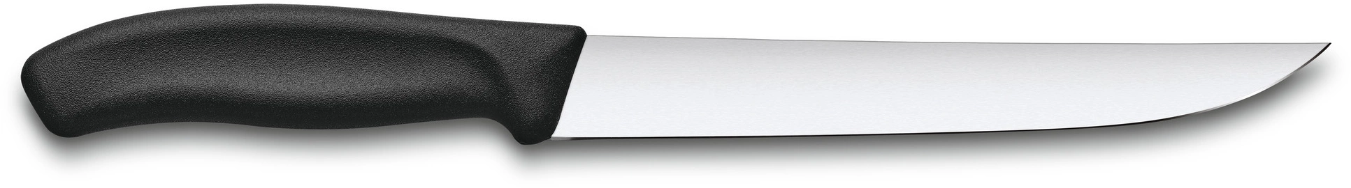 Нож кухонный Victorinox Swiss Classic (6.8103.18B) стальной разделочный лезв.180мм прямая заточка черный блистер — миниатюра 2