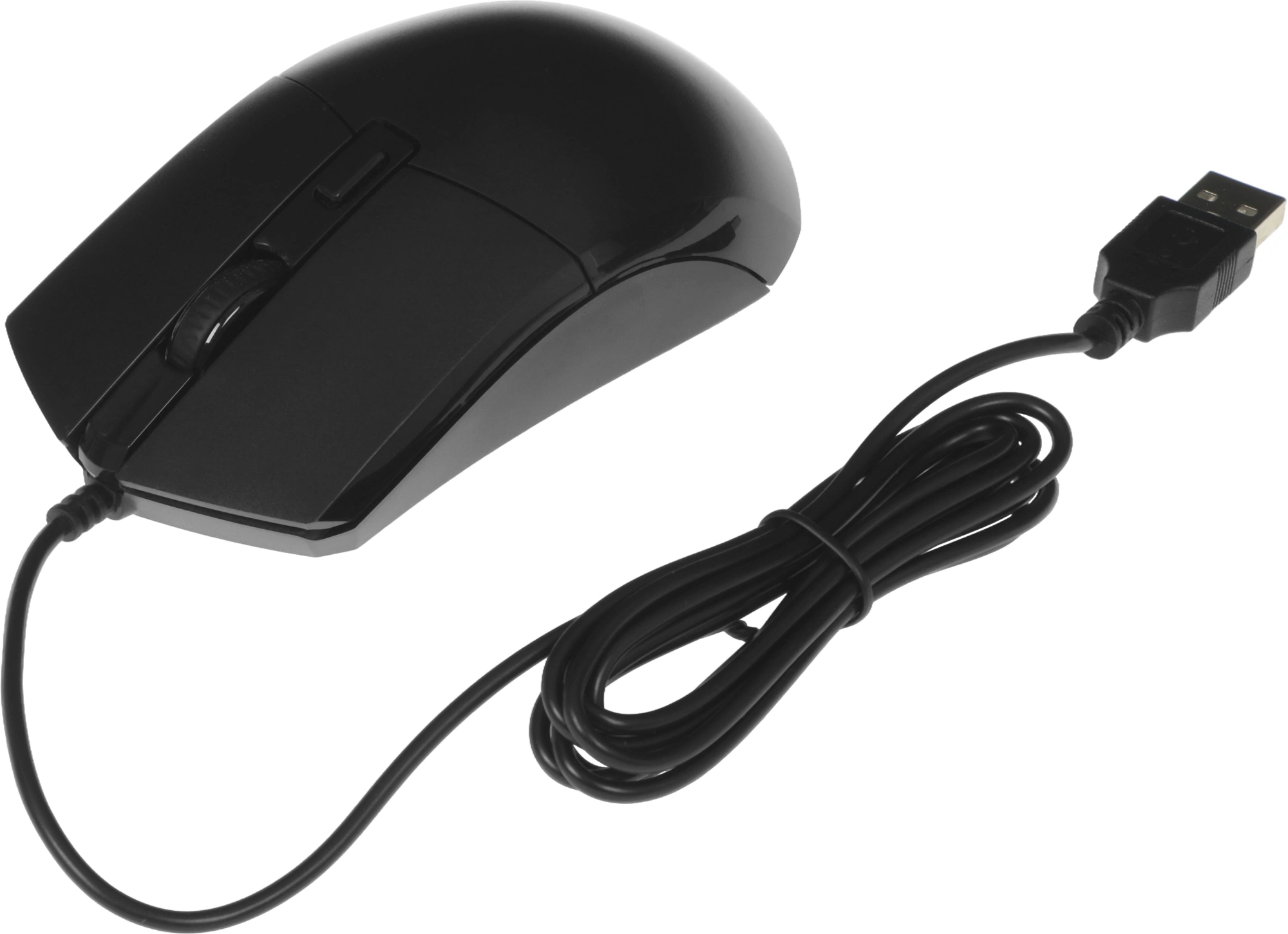 Мышь Оклик 207M черный оптическая 2400dpi USB 4but (1474598) — миниатюра 9