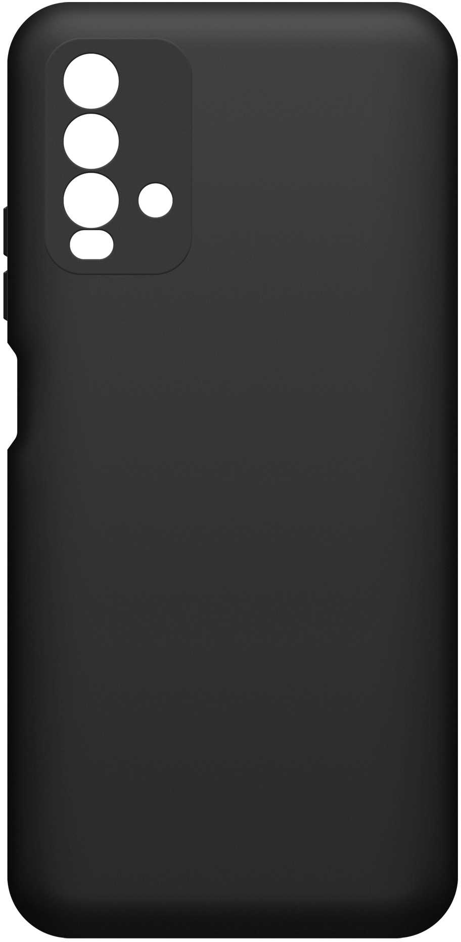 Чехол (клип-кейс) BoraSCO для Xiaomi Redmi 9t Silicone Case черный (39914)