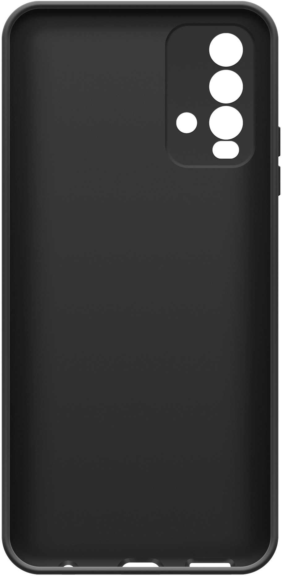 Чехол (клип-кейс) BoraSCO для Xiaomi Redmi 9t Silicone Case черный (39914) — миниатюра 2