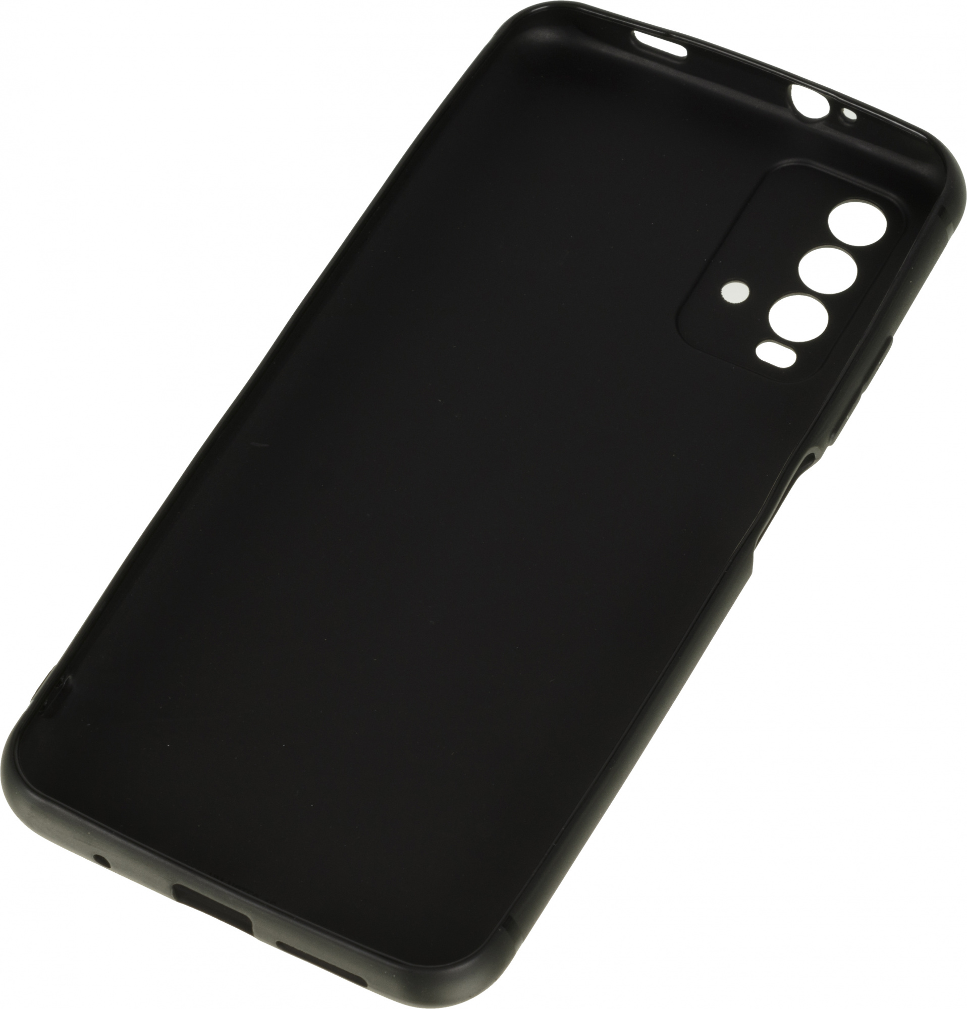 Чехол (клип-кейс) BoraSCO для Xiaomi Redmi 9t Silicone Case черный (39914) — миниатюра 4