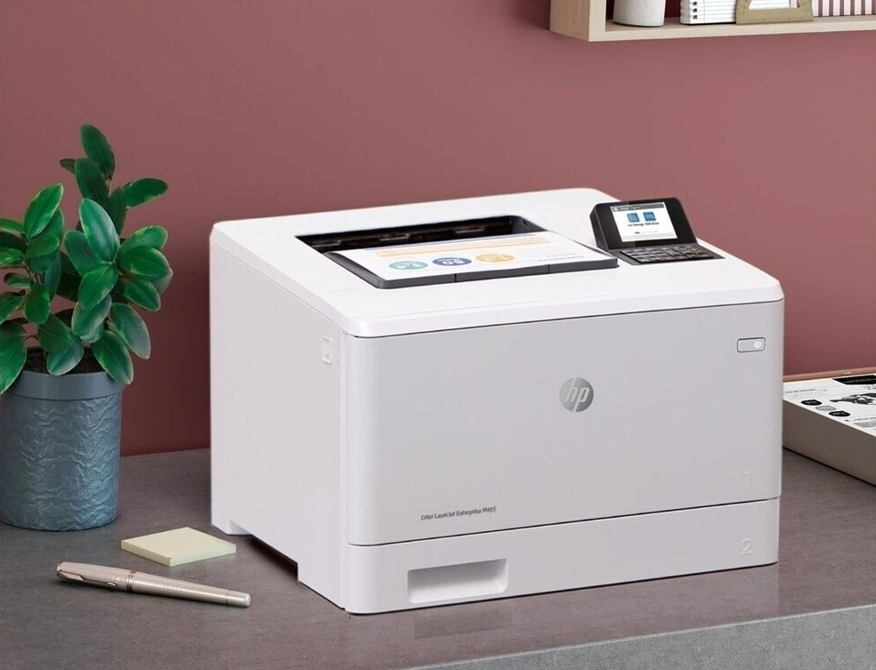 Принтер лазерный HP Color LaserJet Enterprise M455dn (3PZ95A) A4 Duplex Net белый — миниатюра 8